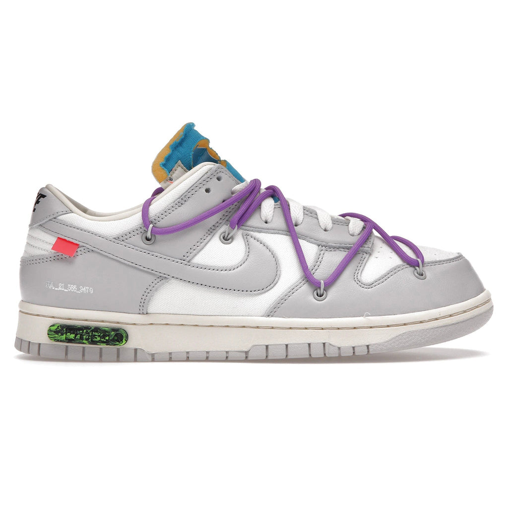 Nike x Off-White Dunk Low Lot 47 Sneakers - Grey