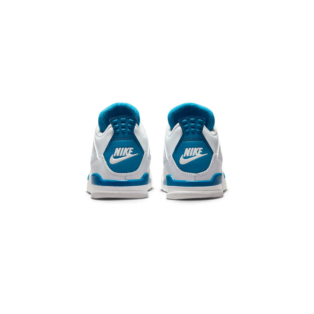 Air Jordan 4 Retro Military Blue (PS) Sneakers - White