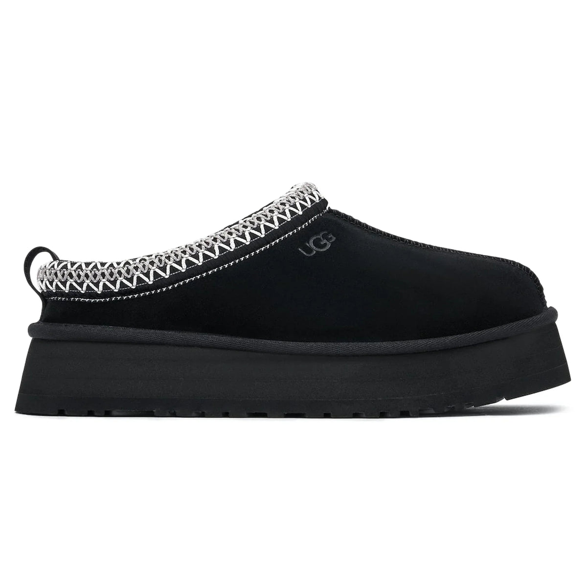 UGG Tazz Platform Black Slippers - Women's