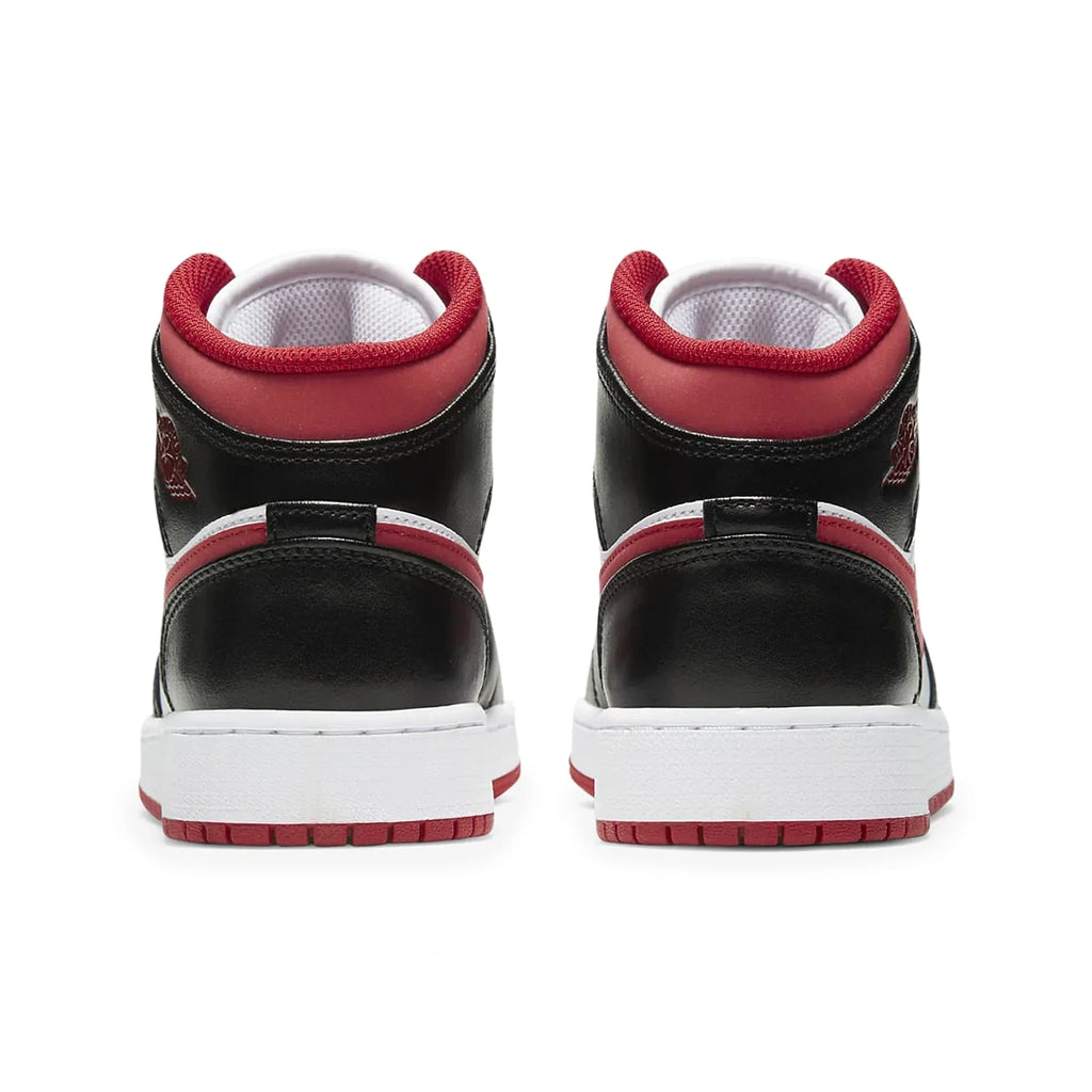 Air Jordan 1 Mid Gym Red Black White (GS) Sneakers