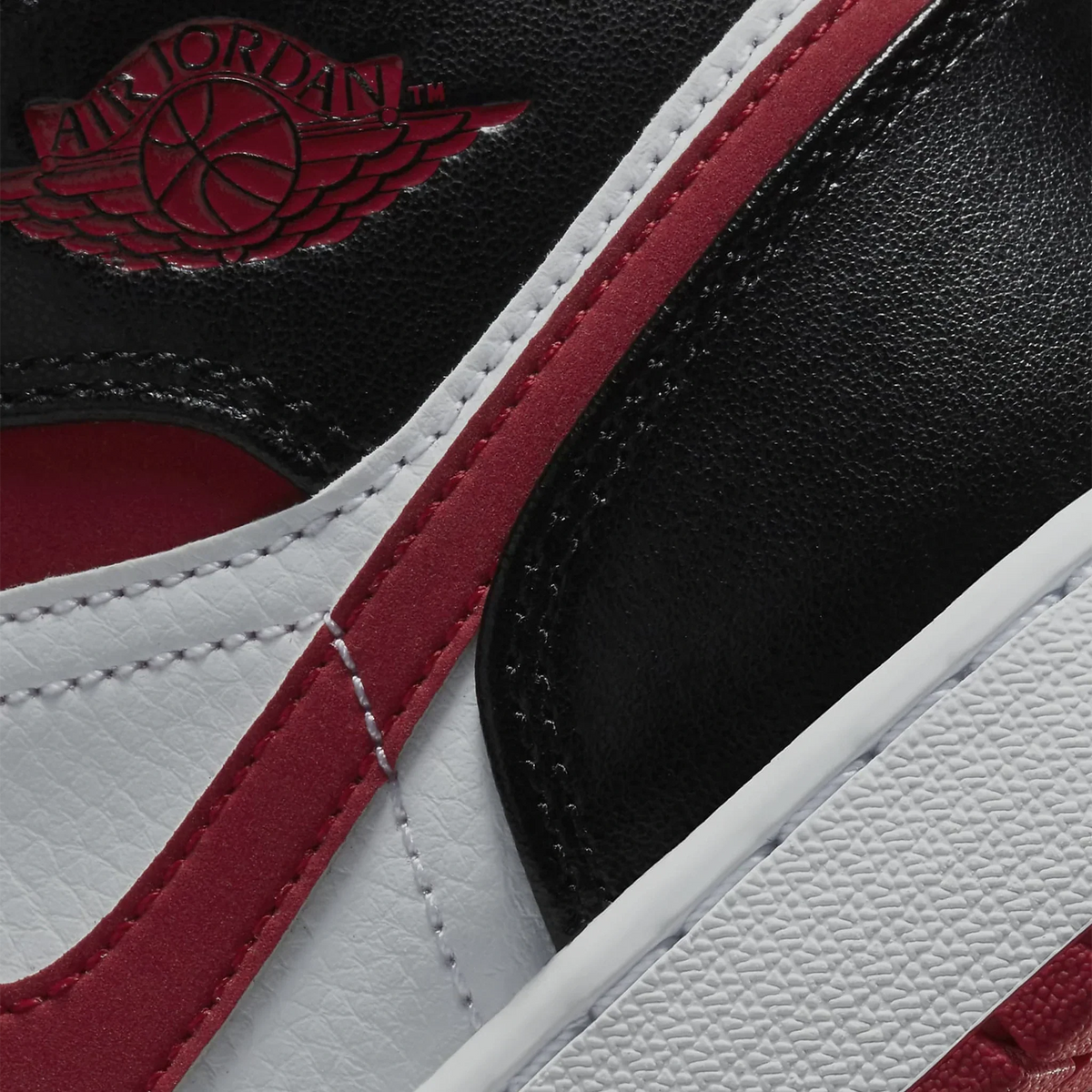 Air Jordan 1 Mid Gym Red Black White (GS) Sneakers