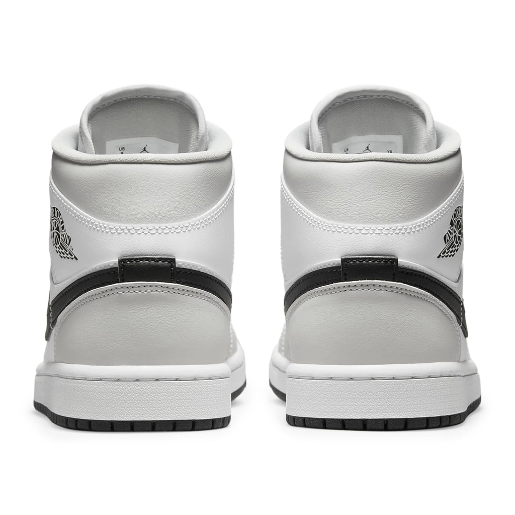 Air Jordan 1 Mid White Light Smoke Grey - Women's Sneakers