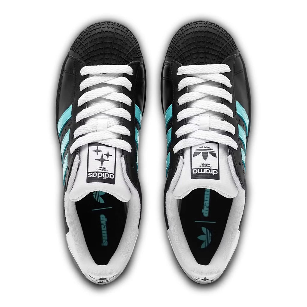 Drama Call x Adidas Superstar II Black Metrolink Blue Sneakers