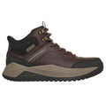 Skechers Slip-ins Waterproof Relaxed Fit: Badger - Hayward, RED / BROWN
