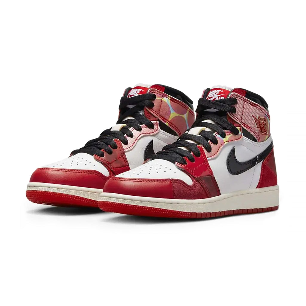 Air Jordan 1 Retro High OG Spider-Man Across The Spider-Verse (GS) Sneakers - Red