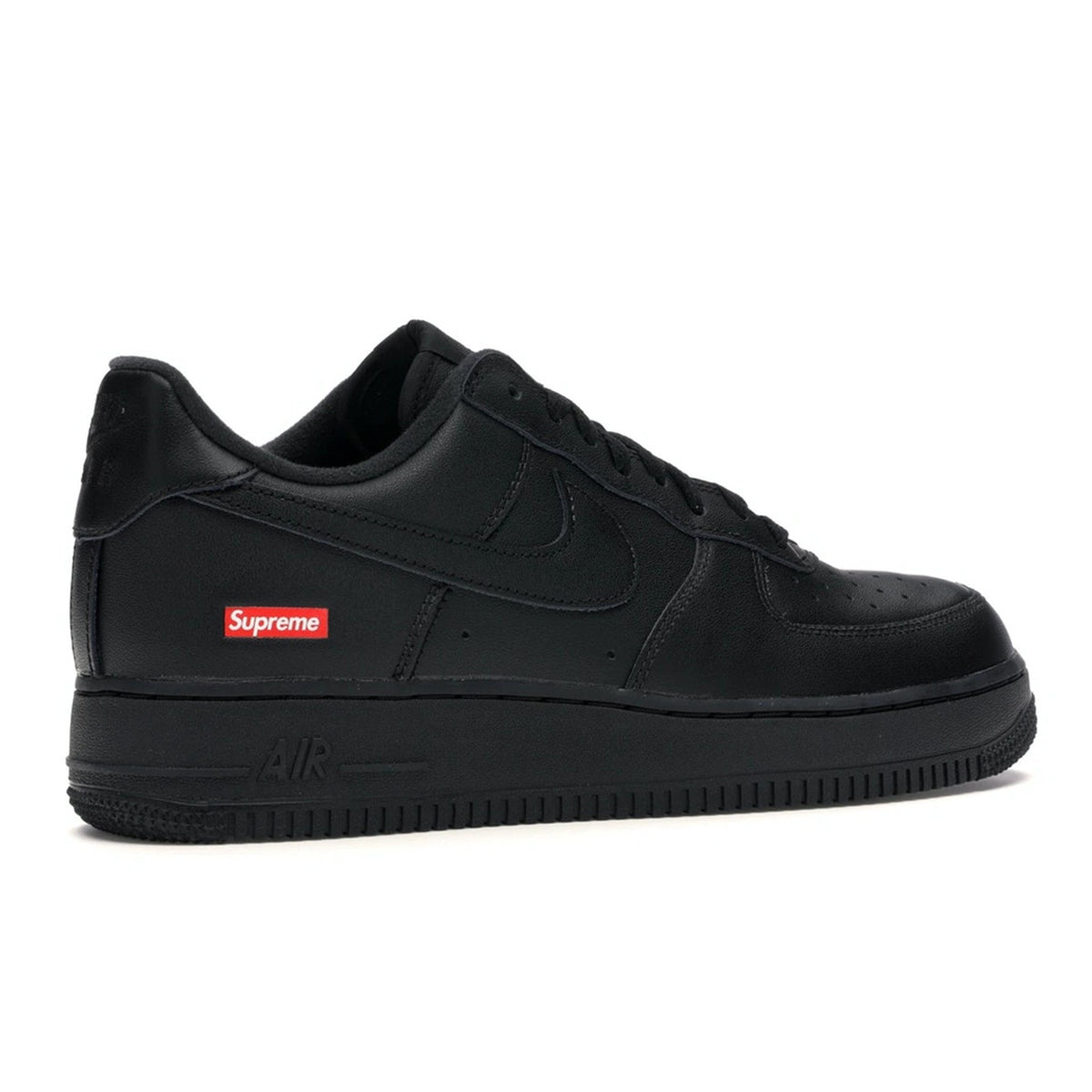 Nike x Supreme Air Force 1 Low Black Box Logo Sneakers