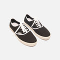 Prada Black Cotton Low-Top Sneakers