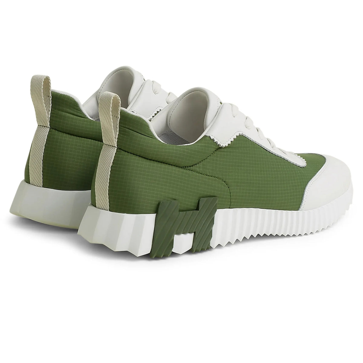 Hermes Paris Hermès Paris Ripstop Bouncing Sneaker Matcha White - Green