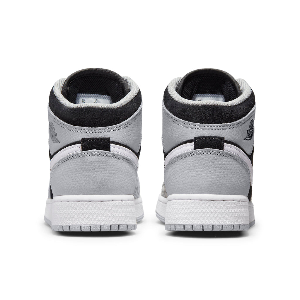 Air Jordan 1 Mid SE Elephant Print (GS) Sneakers - Grey