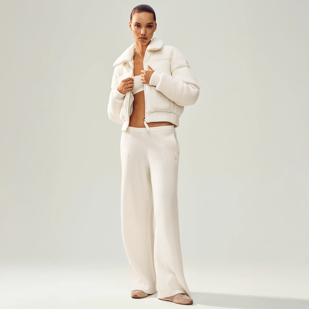 Alo Yoga Cashmere Northstar Ivory Puffer Jacket - Women's