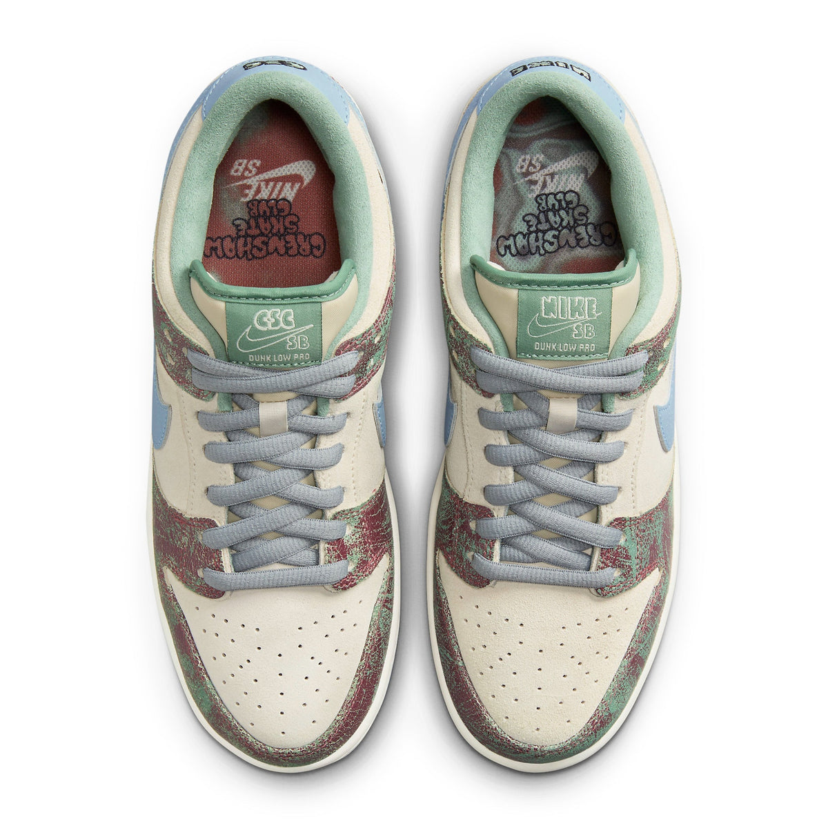 Crenshaw Skate Club x Nike SB Dunk Low Sneakers - Beige