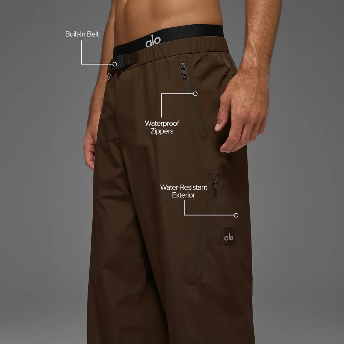 Alo Yoga Alpha Shell Espresso Pants