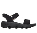 Skechers Slip-ins: GO WALK Massage Fit Sandal - Darcy, BLACK / ROSE GOLD