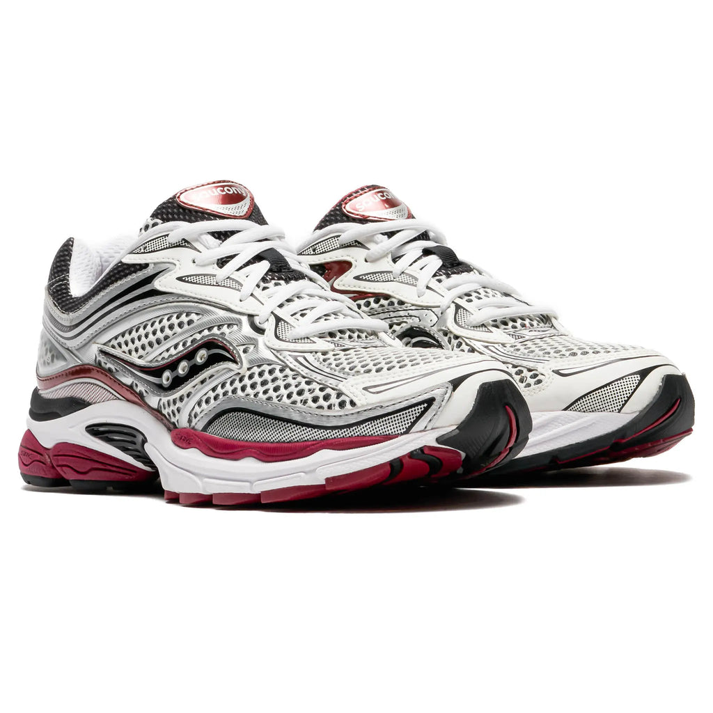 Saucony Progrid Omni 9 Silver Red Sneakers